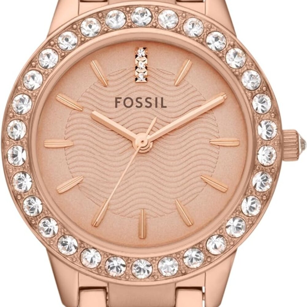 Jesse Women's Watch with Crystal Accents and Self-Adjustable Stainless Steel Bra